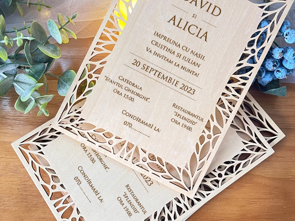Papelería de boda a juego