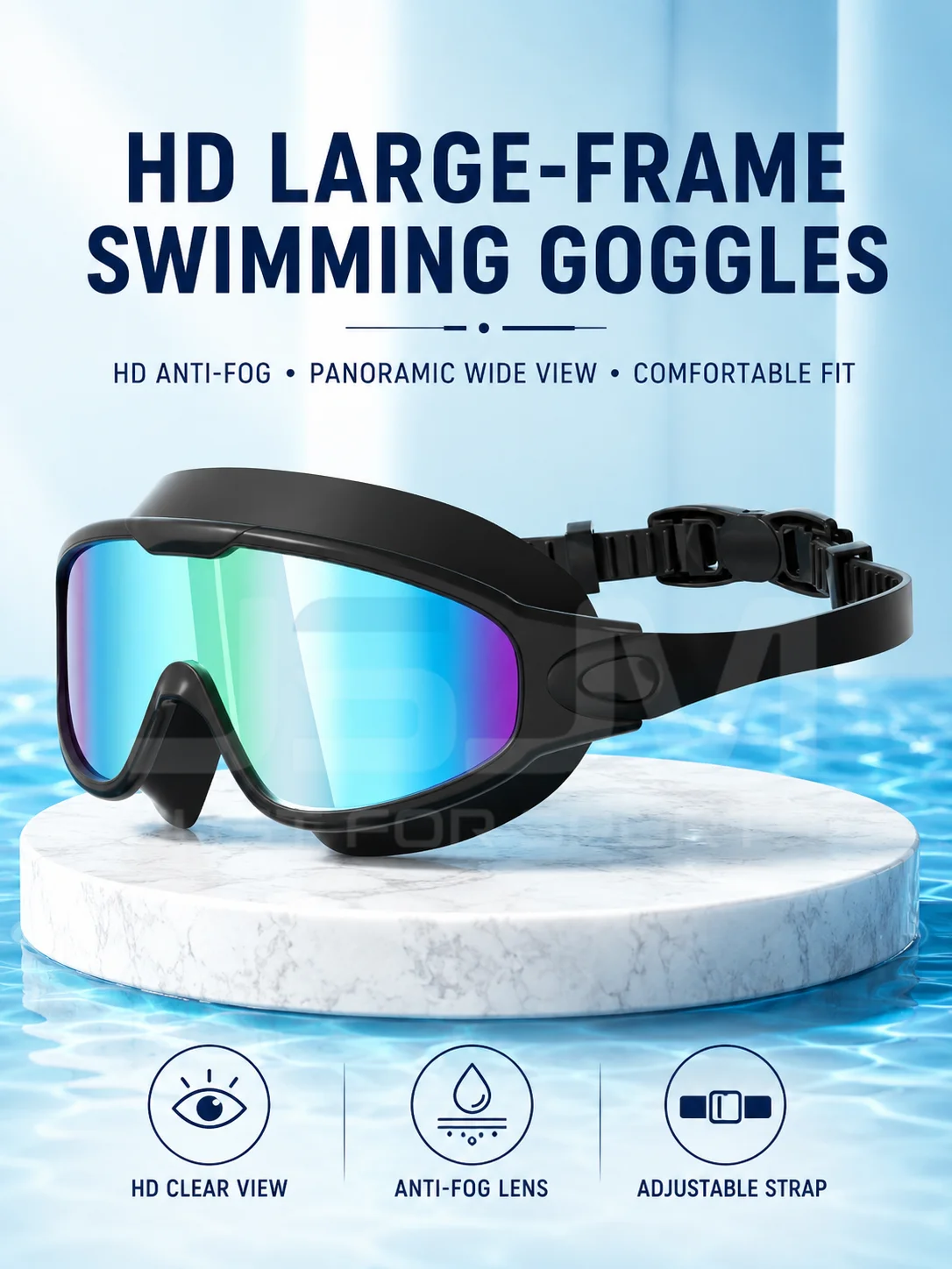 Gafas natación adulto antivaho UV400 con kit completo - imagen 3