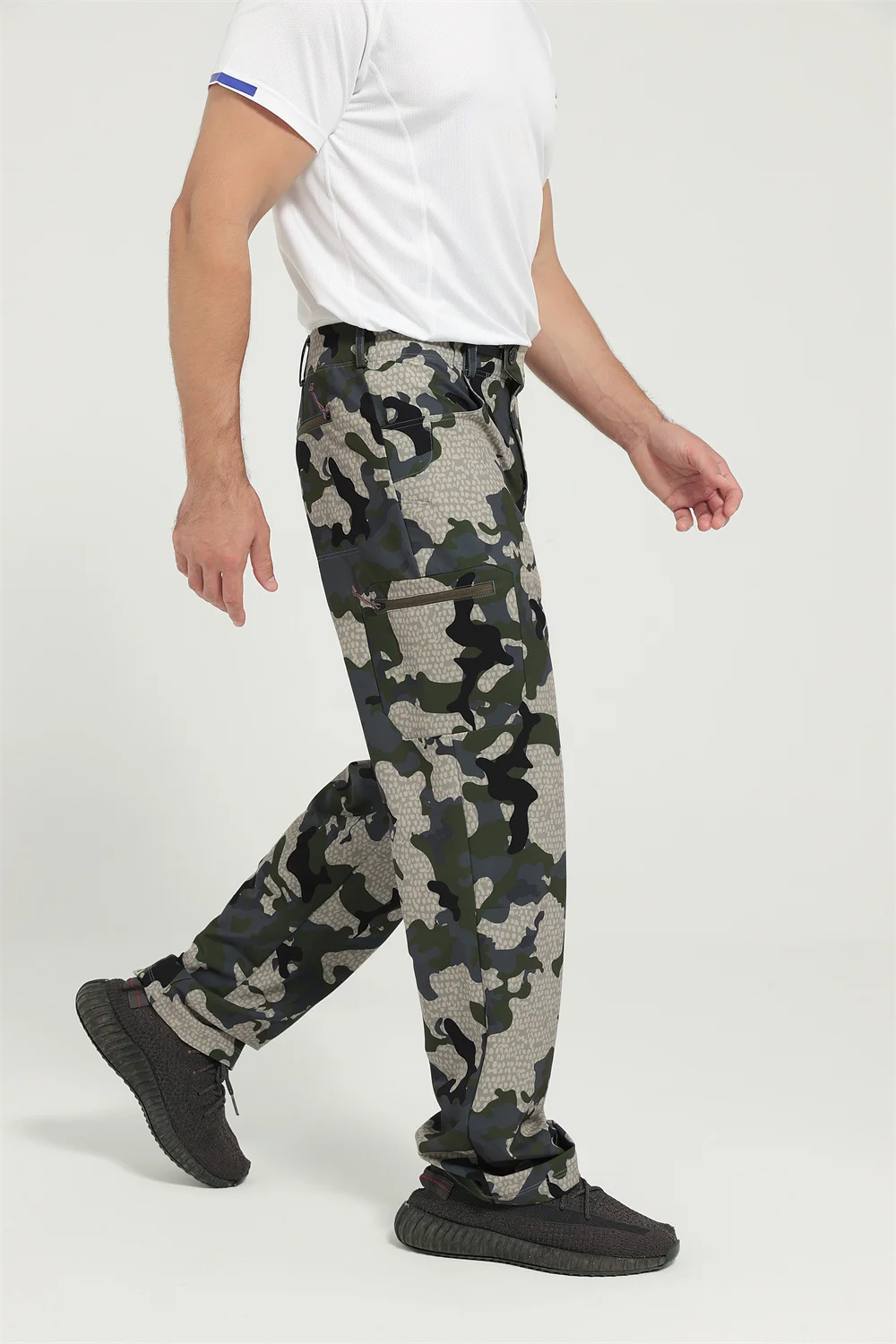 Ainfad Traverse Pantalones de caza camuflaje secado rápido elásticos