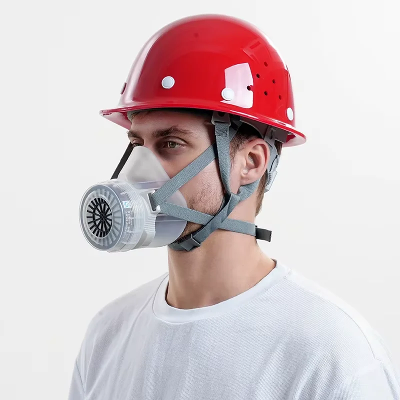 Máscara de gas media cara – Respirador táctico antipolvo y protección química - imagen 5
