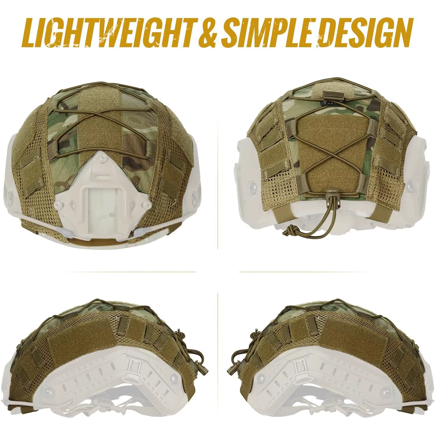 BOOIU funda táctica para casco Ops-Core CS camuflaje - imagen 3