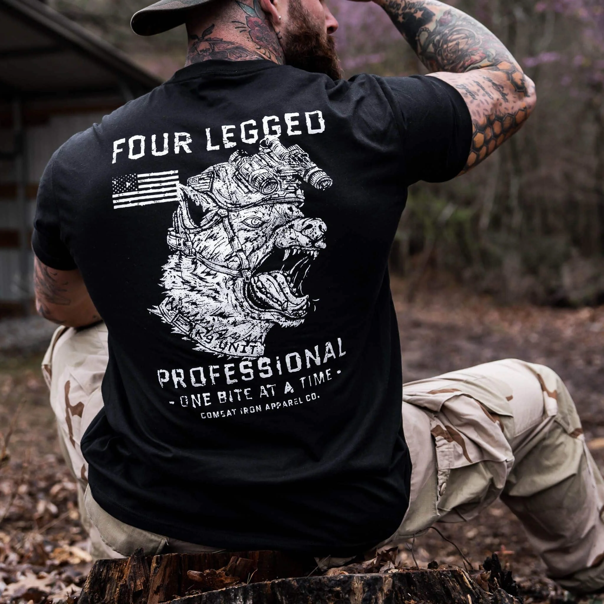 Camiseta Táctica K9 Algodón para Entrenamiento Canino Militar - imagen 4