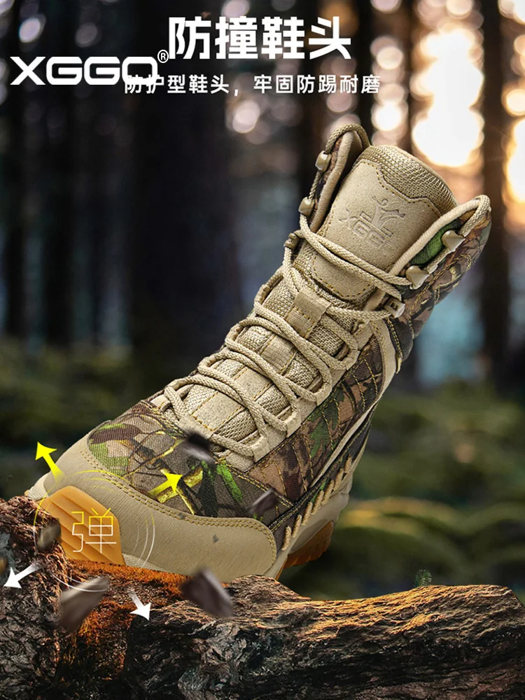 XIANG GUAN Botas tácticas impermeables de senderismo en cuero - imagen 3