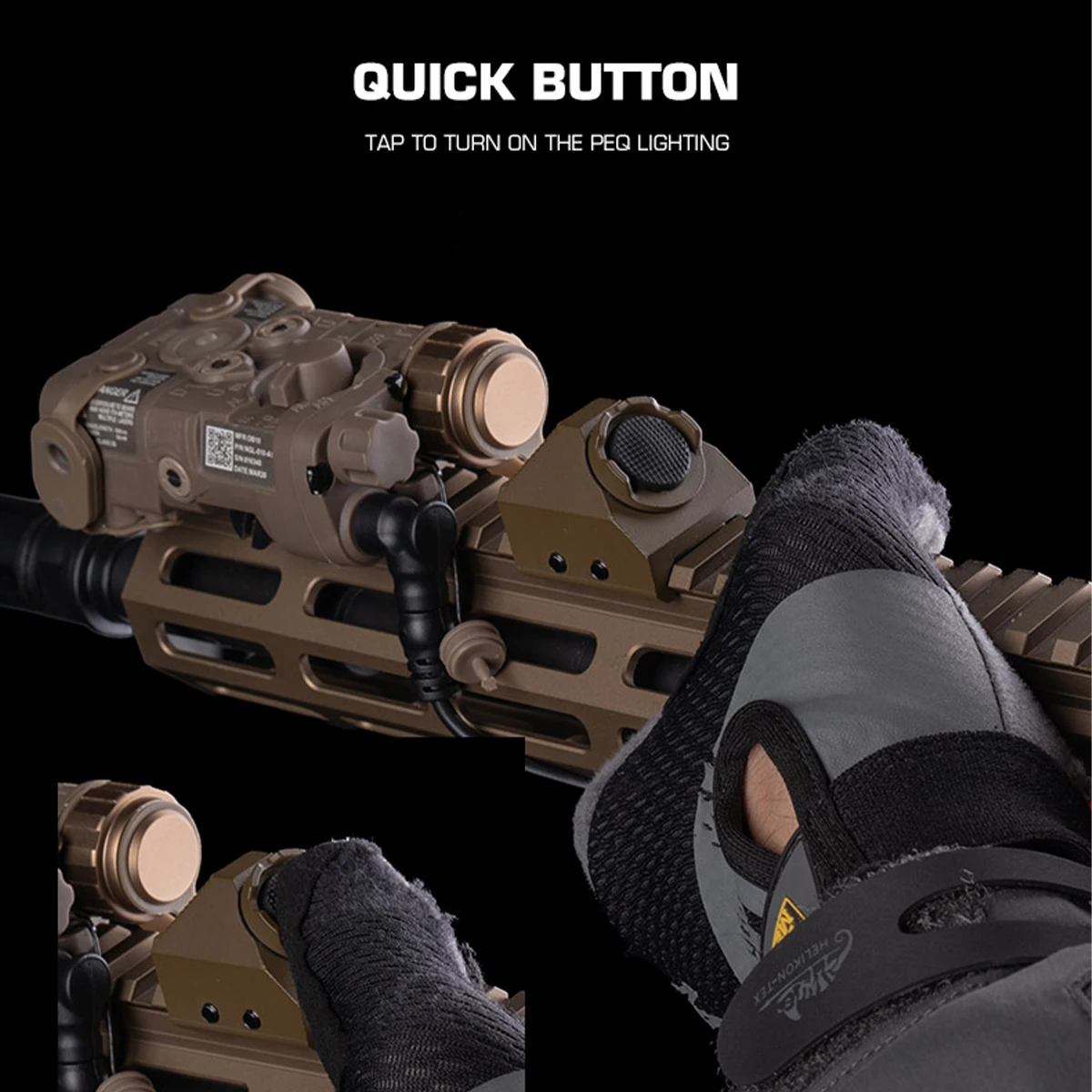 Interruptor presión remota UN Metal 2,5mm para Airsoft CS - imagen 4