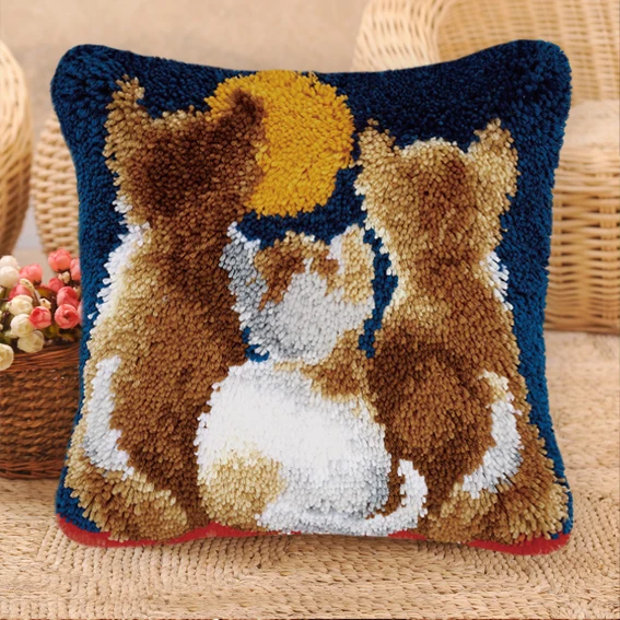 Kit tapetes bordados animales con gancho presión – DIY para decorar - imagen 3