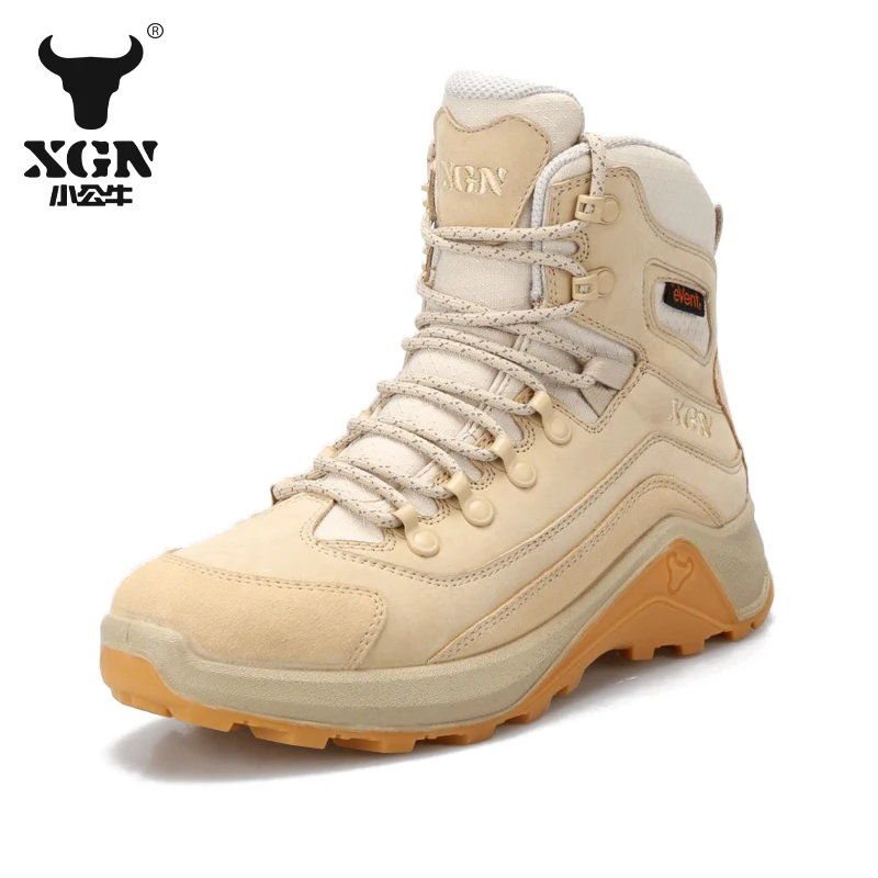XGN Botas senderismo impermeables piel de vaca para trekking - imagen 2