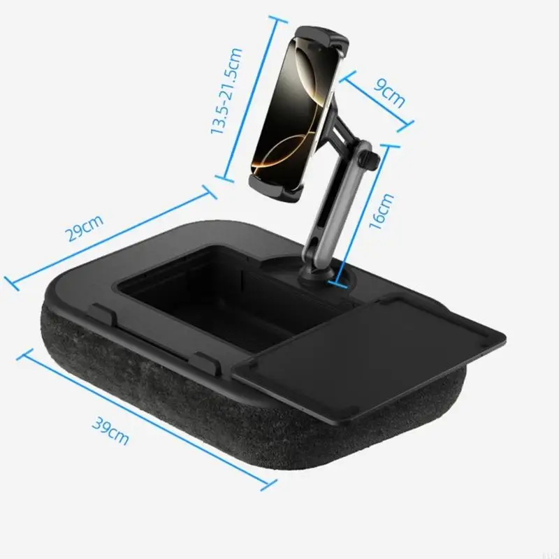 Soporte almohada ajustable para tablet y portátil con bandeja