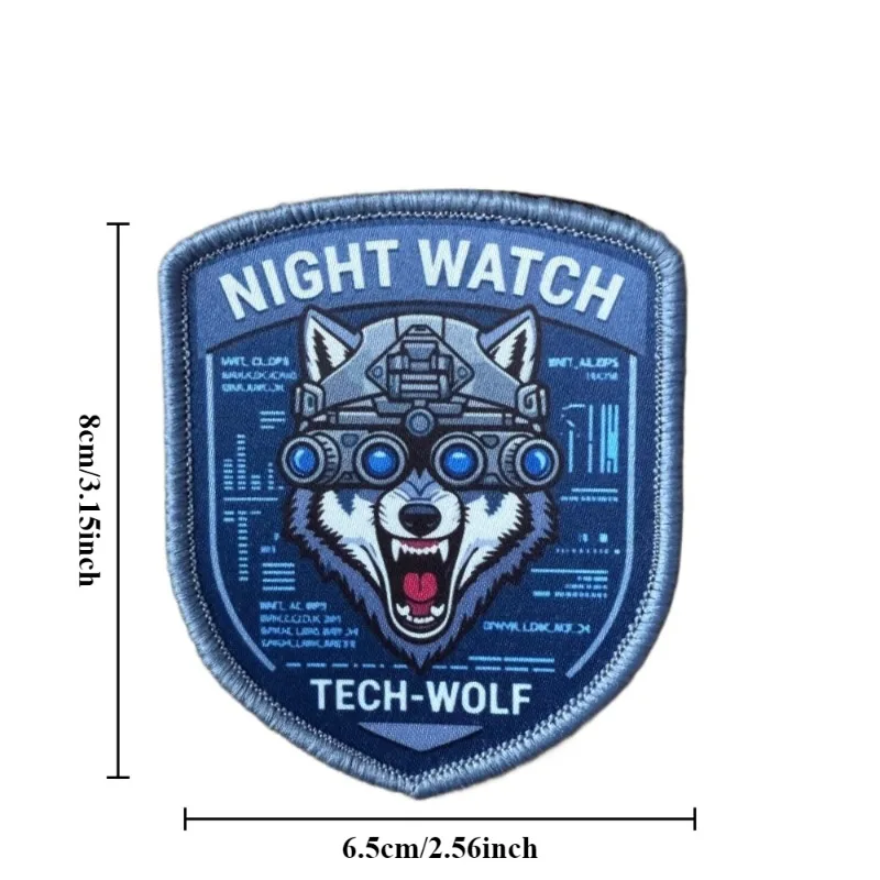 Parche táctico Night Watch Tech Wolf con visión nocturna - imagen 5