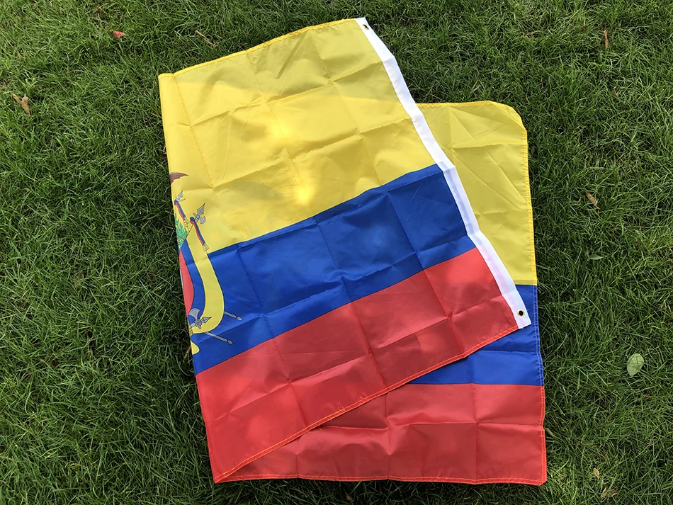 Bandera Ecuador poliéster resistente interior y exterior - imagen 2