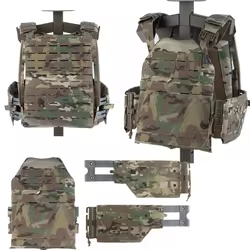 Chaleco táctico LV-120 MOLLE portaplacas ligero liberación rápida