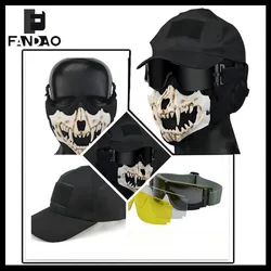 Gafas Tácticas Set con Máscara Calavera – Airsoft Paintball