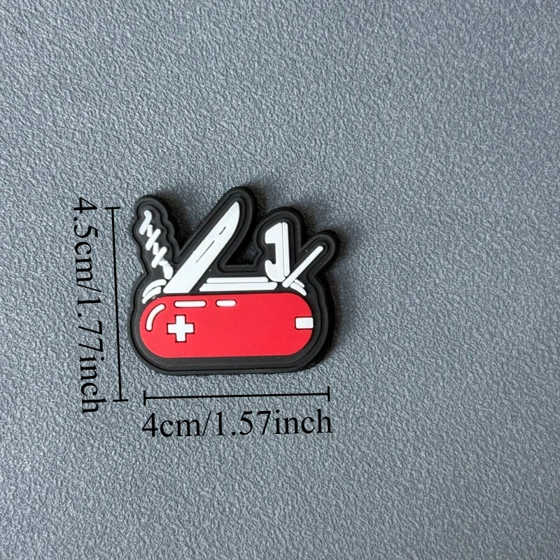 Parche táctico PVC de insignia moral con velcro para brazalete - imagen 4