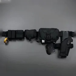 Cinturón táctico MOLLE liberación rápida – Airsoft caza tiro con fundas
