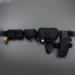 Cinturón táctico MOLLE liberación rápida – Airsoft caza tiro con fundas