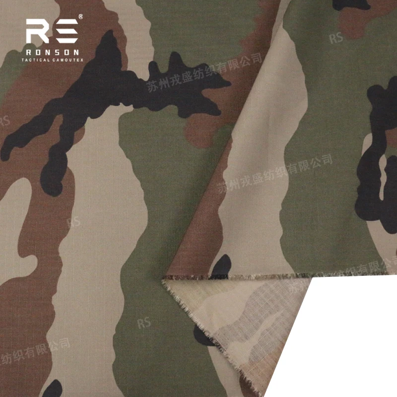 Tela ripstop táctica NYCO camuflaje europeo francés nailon-algodón - imagen 2