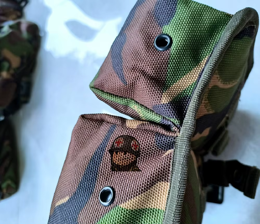 Bolsa doble porta-cargadores M16 G3 táctica con fijación MOLLE - imagen 2