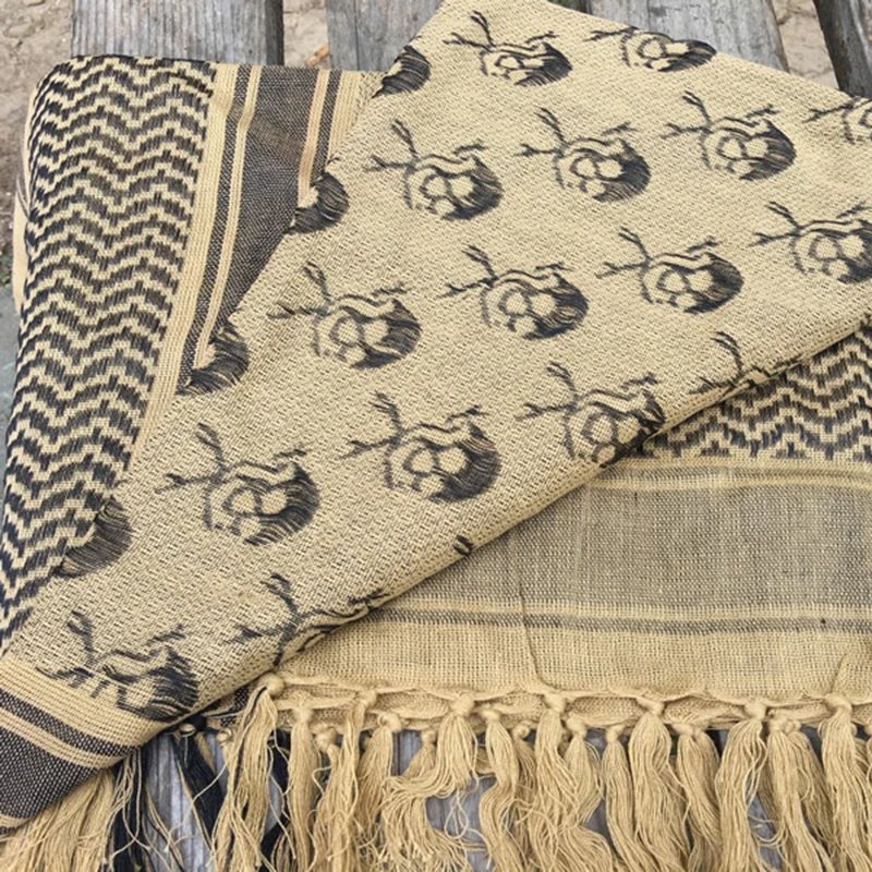Shemagh militar pañuelo táctico desierto de algodón para cuello - imagen 4