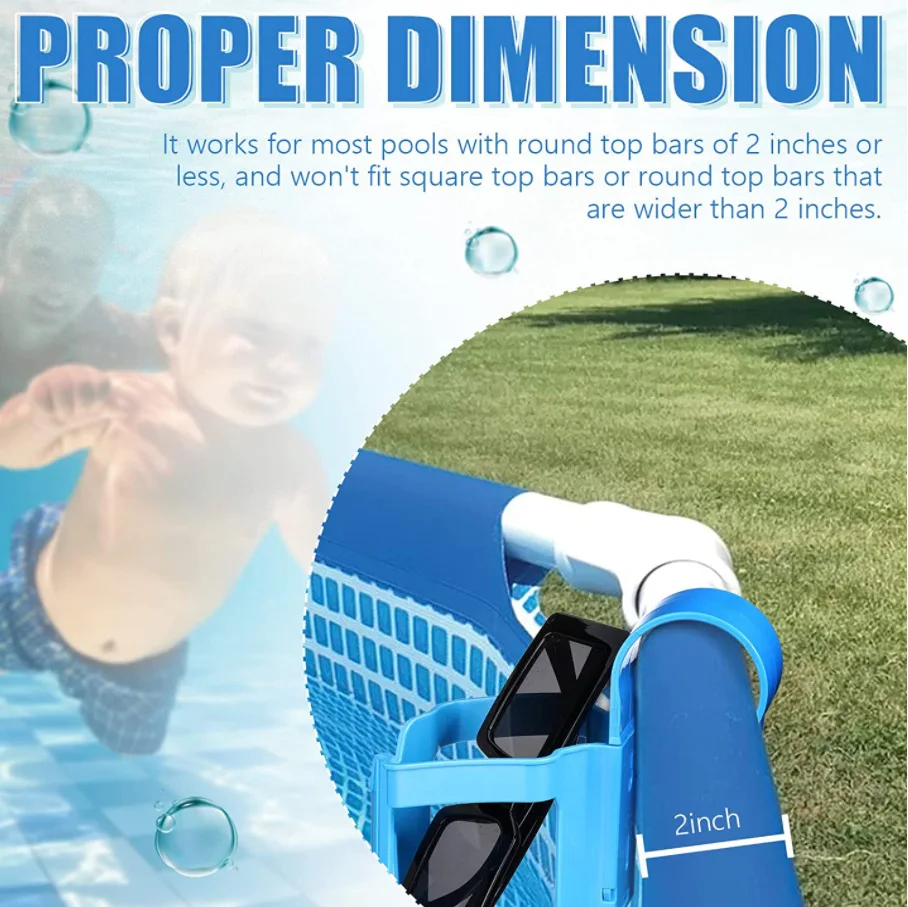 Soporte para bebidas de piscina con organizador de vasos y cervezas - imagen 4