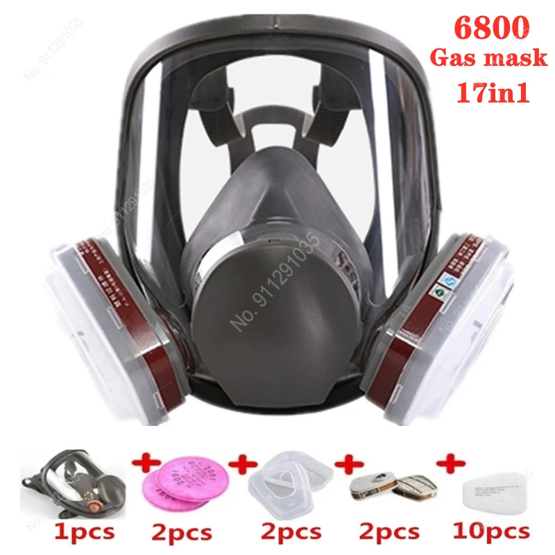 3M 6800 Respirador táctico máscara de gas protege - imagen 4