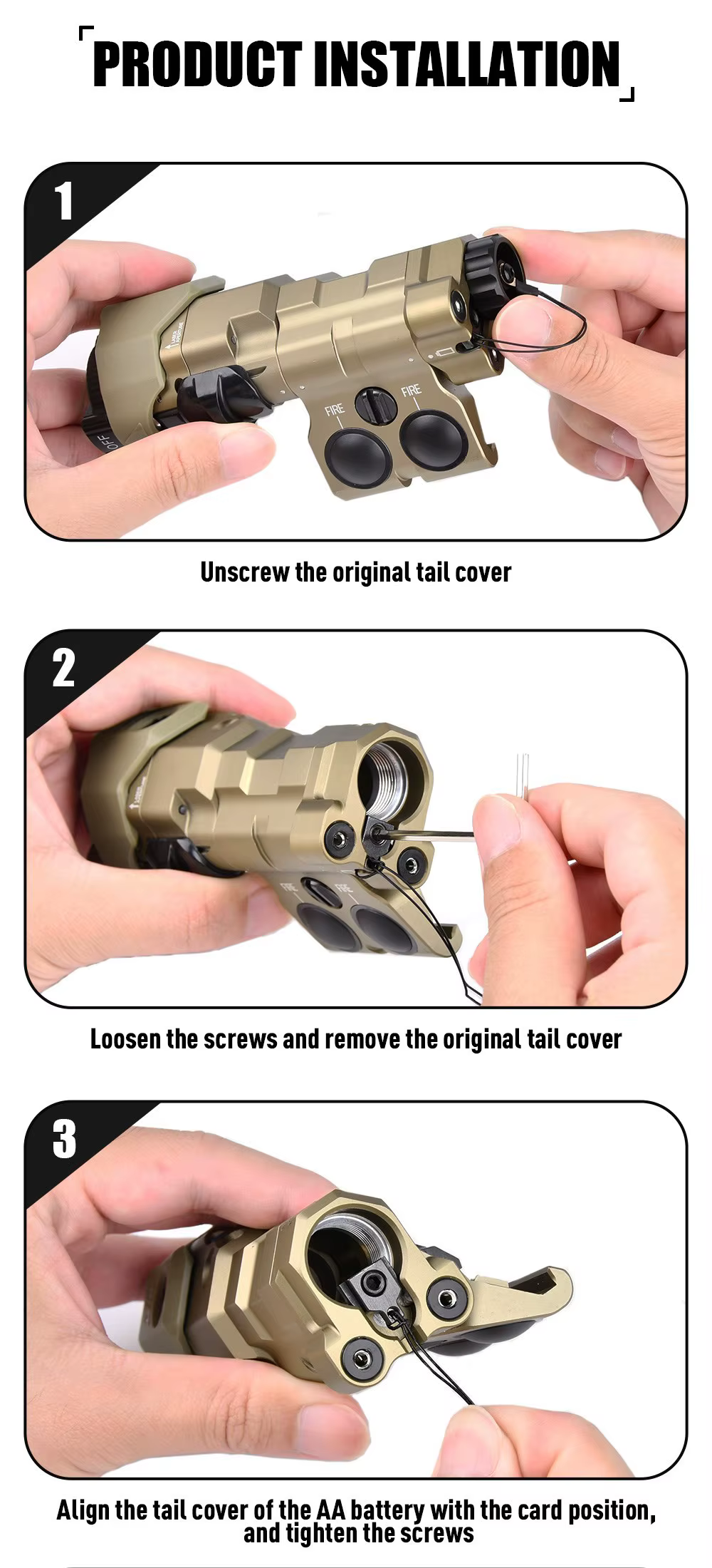Modos de iluminación del MAWL-C1