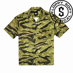 Camisa táctica QILO manga corta estampado hawaiano airsoft