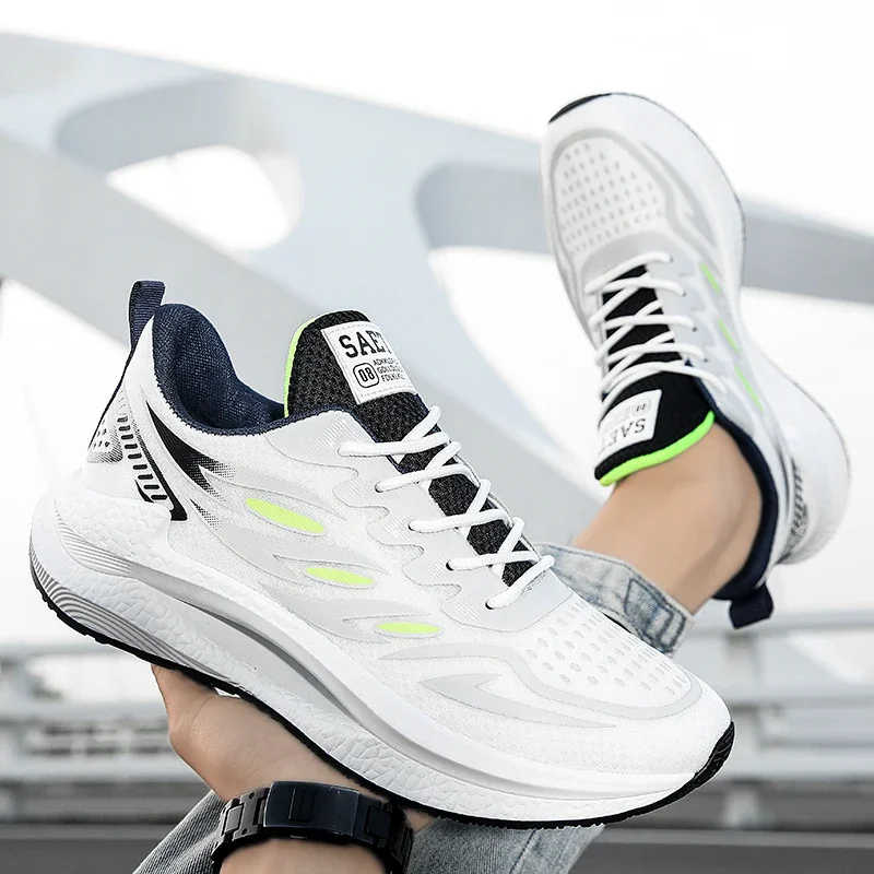 Zapatillas antideslizantes con cordones para hombre, campo y correr - imagen 3