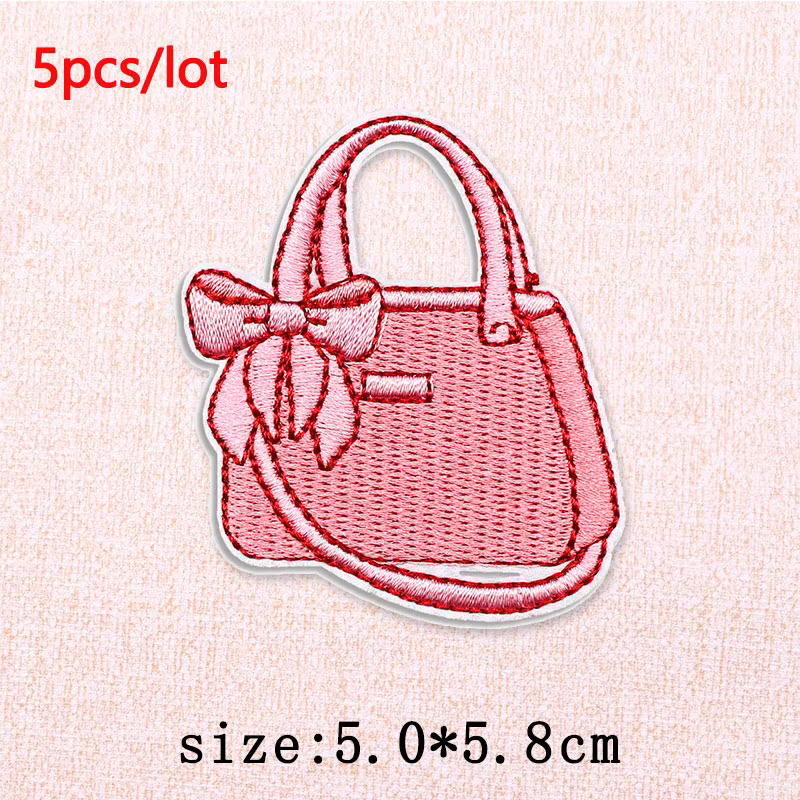 Parche termoadhesivo lazo rosa Fe y Amor para jeans, mochila - imagen 5