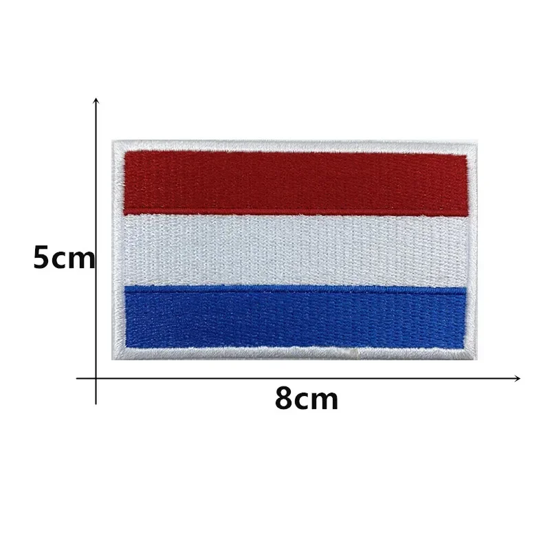 Parche bordado bandera Países Bajos con velcro - imagen 4