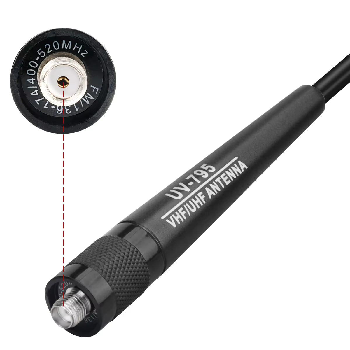 ABBREE UV-795 antena doble banda SMA alta ganancia para Baofeng - imagen 2
