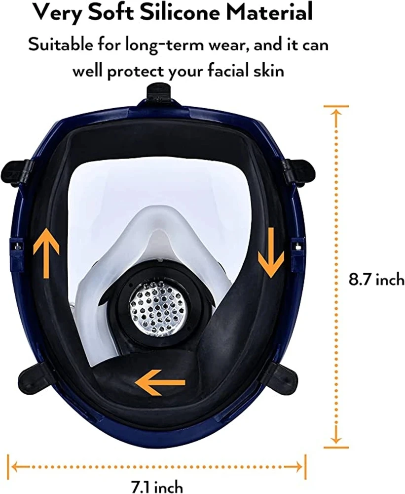 3M 6800 Respirador facial completo para gas polvo y soldadura - imagen 2