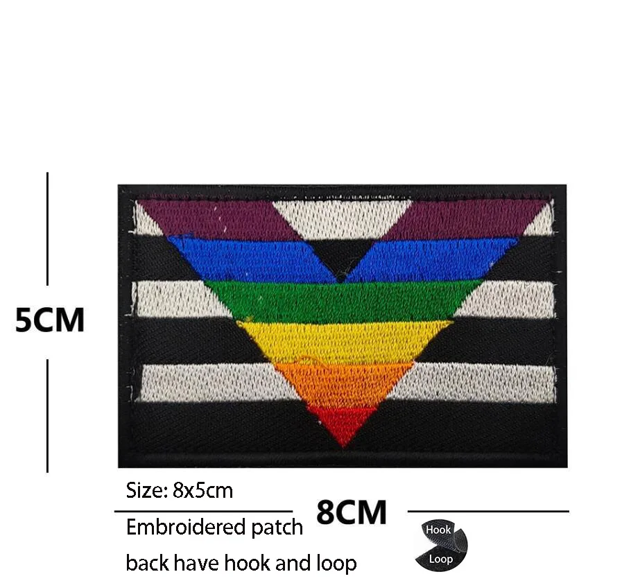 Parche bordado bandera para mochila táctica con brazalete - imagen 2