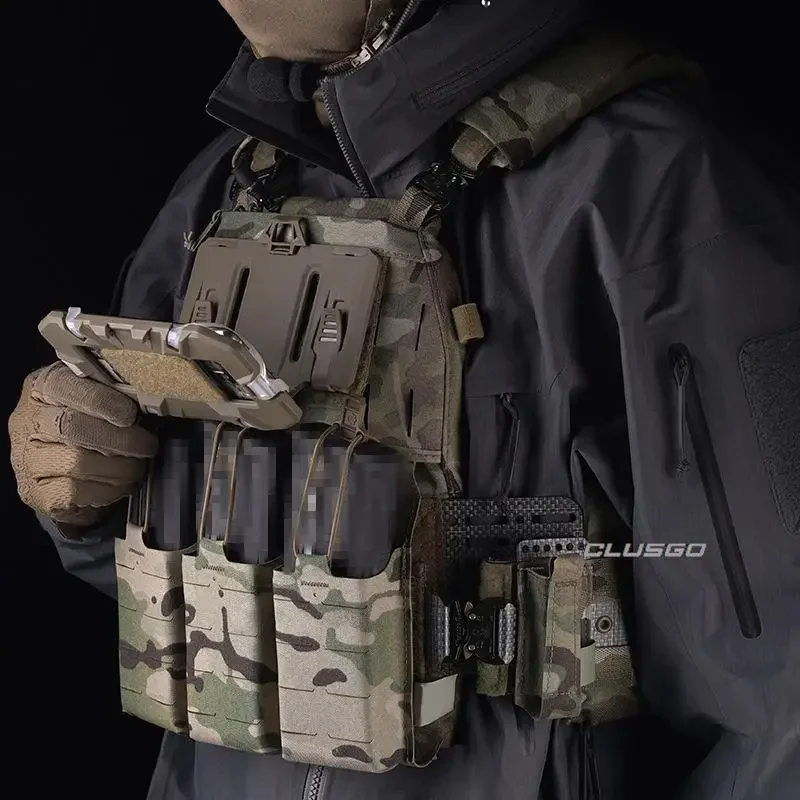 Panel de navegación MOLLE plegable con soporte para teléfono