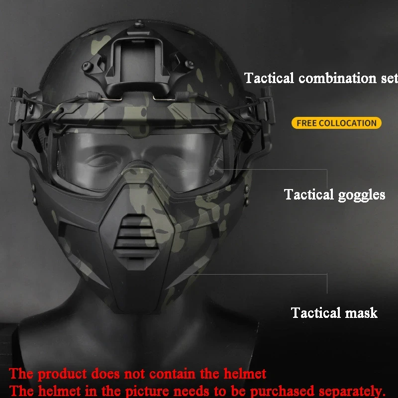 Protector facial táctico transpirable para airsoft y paintball - imagen 2