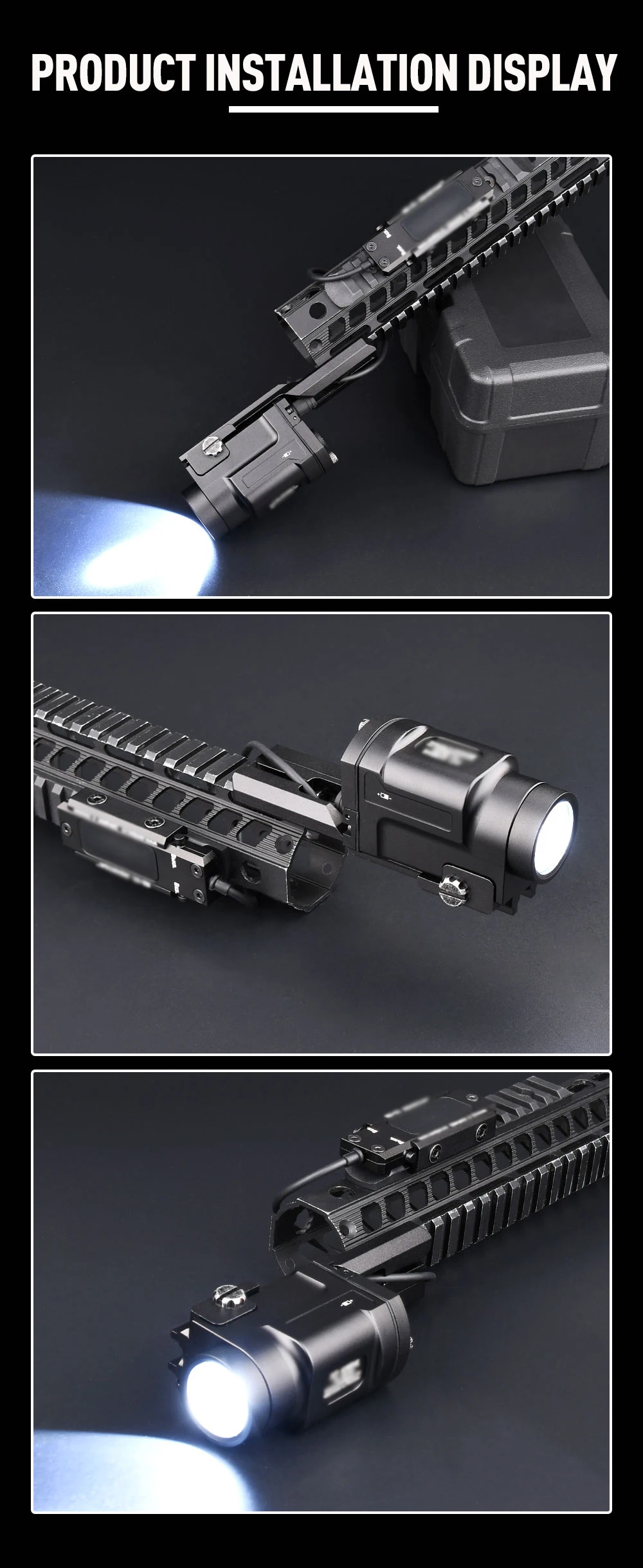 Detalle del sistema LED estroboscópico