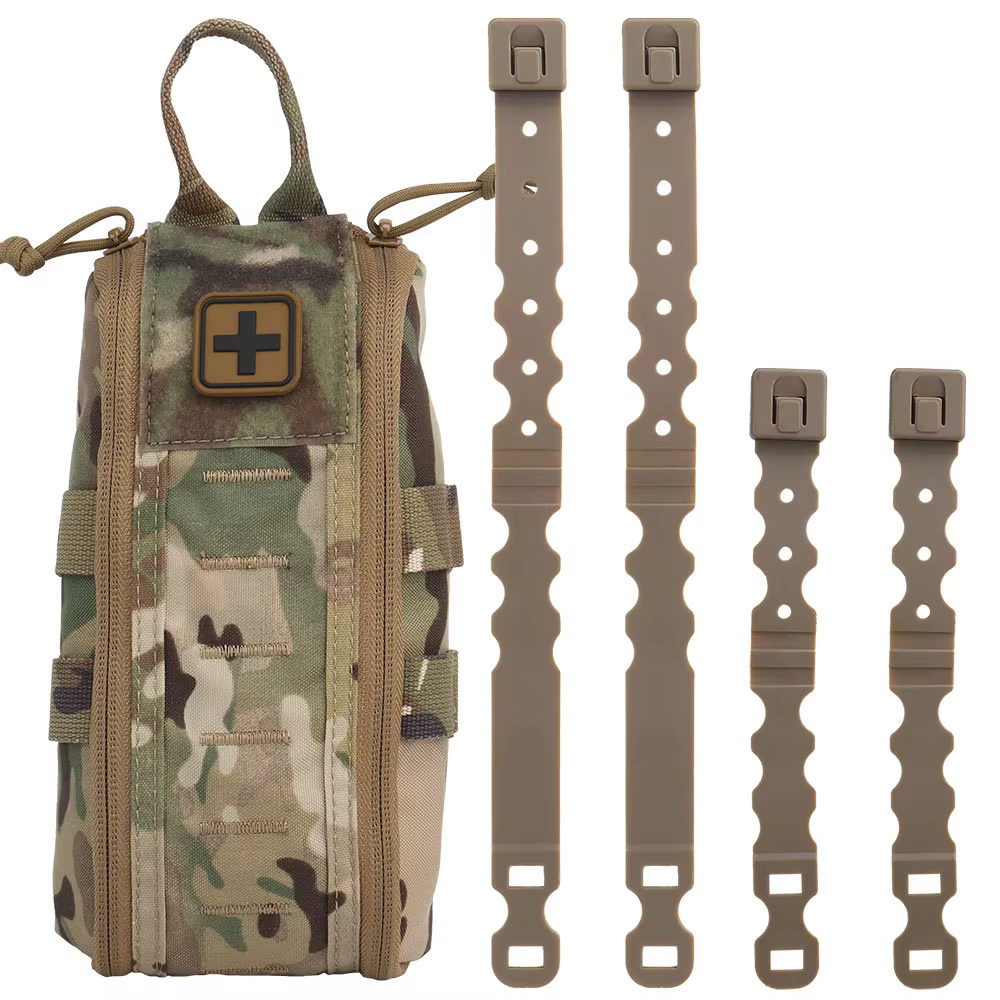 Botiquín primeros auxilios táctico MOLLE para senderismo y camping - imagen 2
