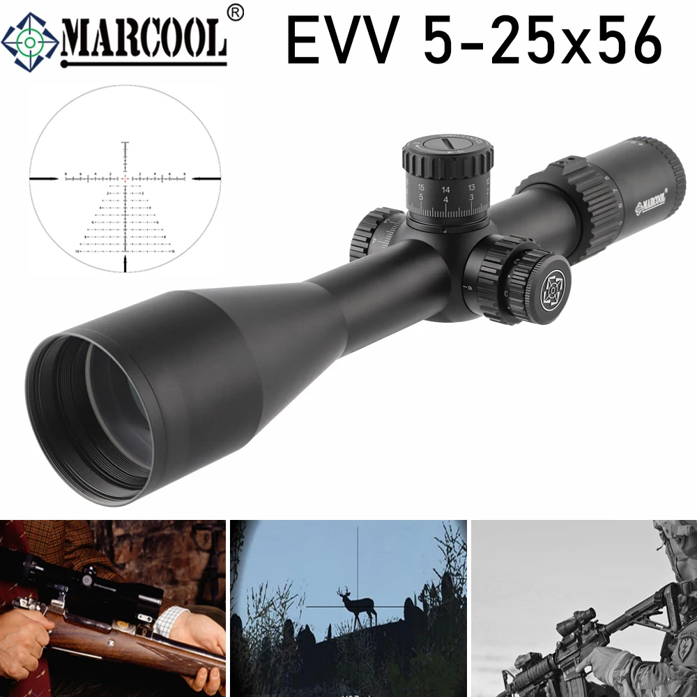 MARCOOL EVV Visor telescópico FFP SFIR con Zero-Stop para caza táctica - imagen 4