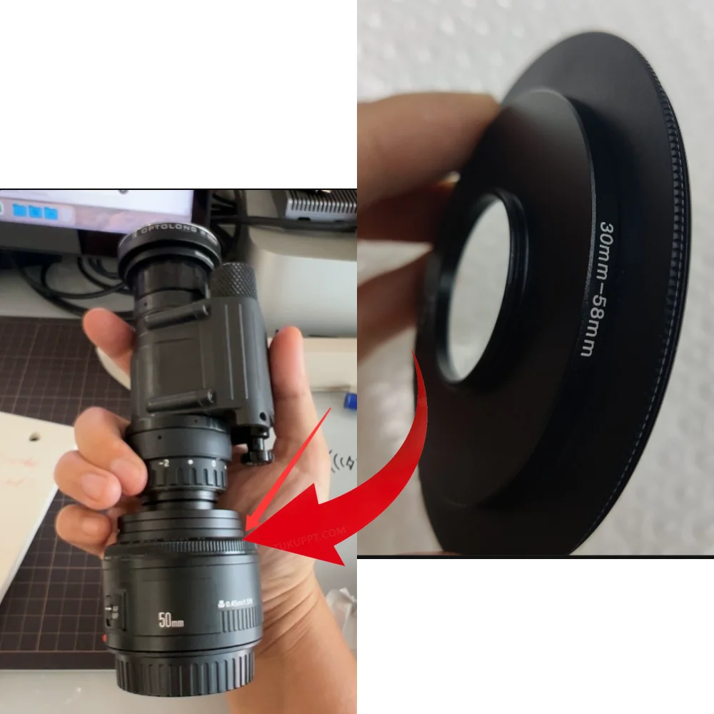 Visión nocturna táctica anillo adaptador cámara DSLR para grabación - imagen 3