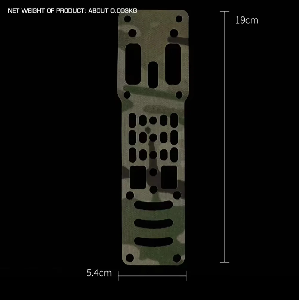 Detalle del adaptador QLS del parche de camuflaje