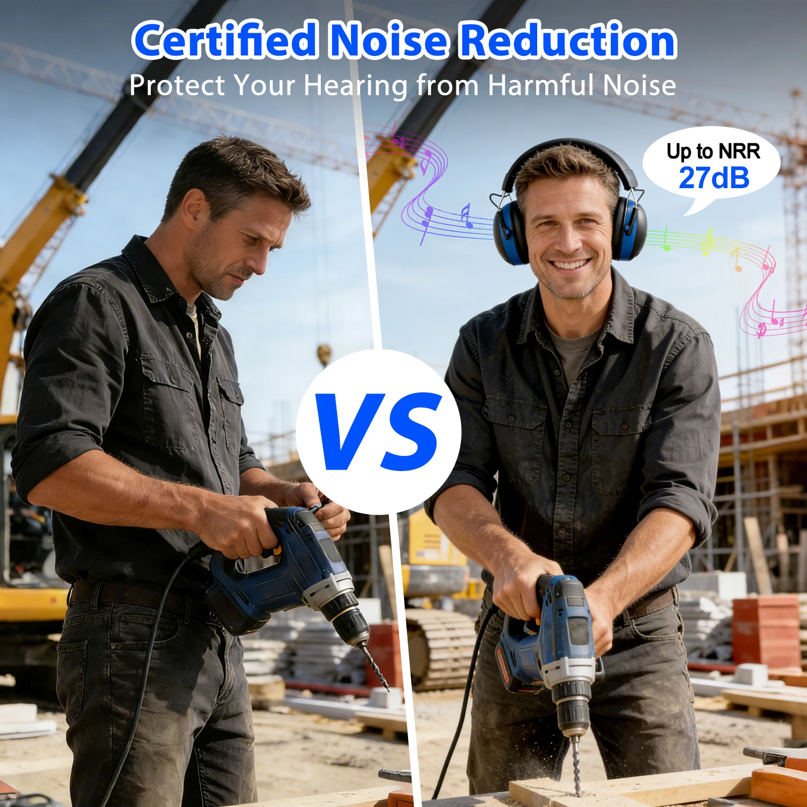 EB20 Auriculares Bluetooth 6.0 protección auditiva reducción de ruido - imagen 5
