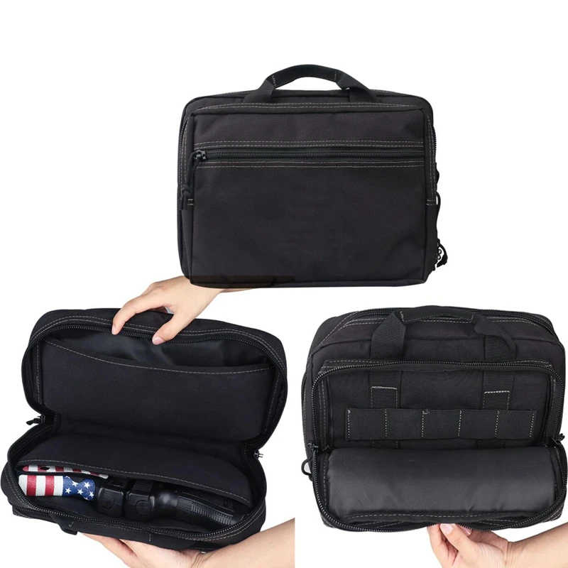 Estuche táctico para pistola con compartimento y cerradura - imagen 4