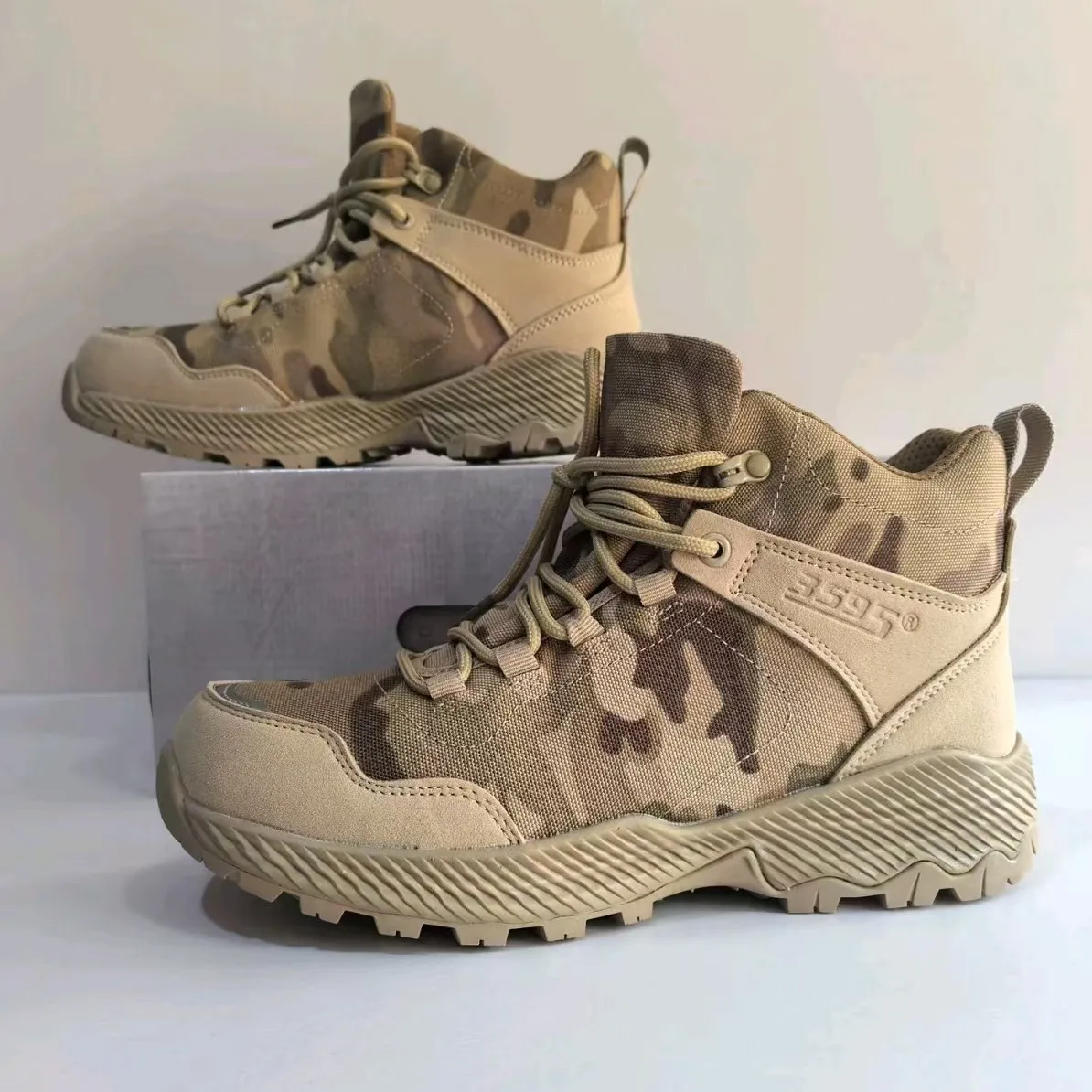 Botas tácticas outdoor hombre – Suela antideslizante todoterreno - imagen 4