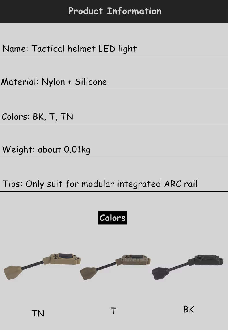 Accesorio para casco táctico con integración modular