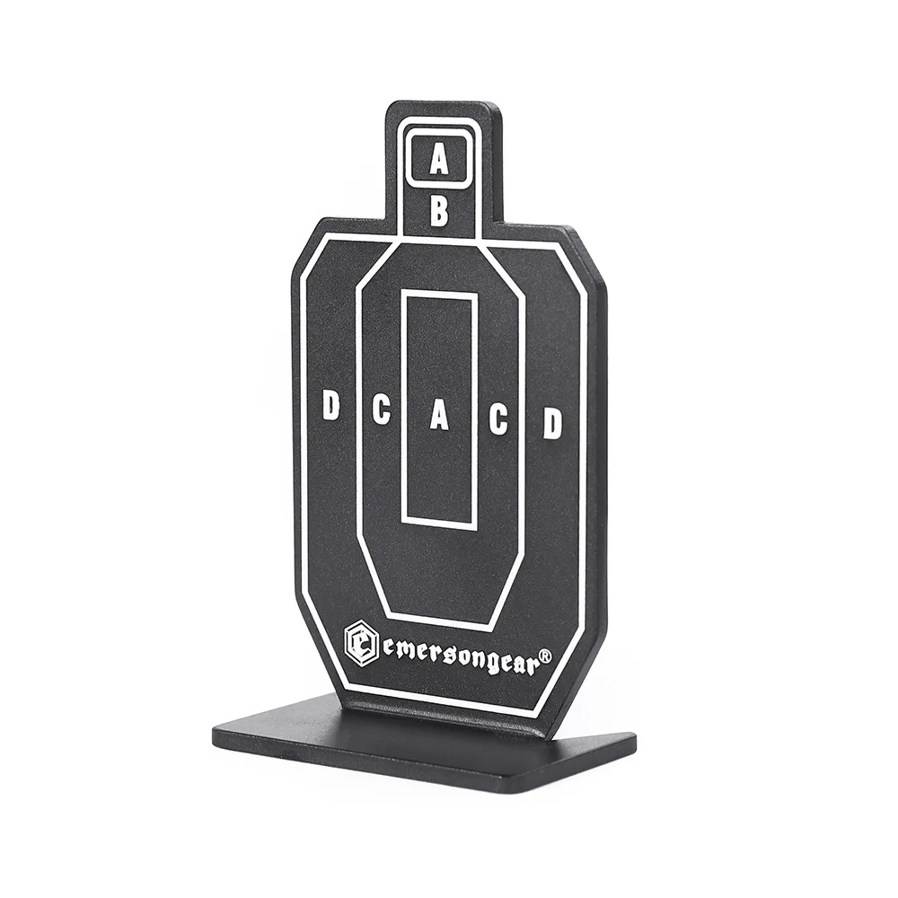 Vista frontal de la placa con el diseño IDPA característico