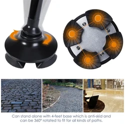 Bastón telescópico plegable con LED – Auxilio nocturno parasenderismo y emergencias