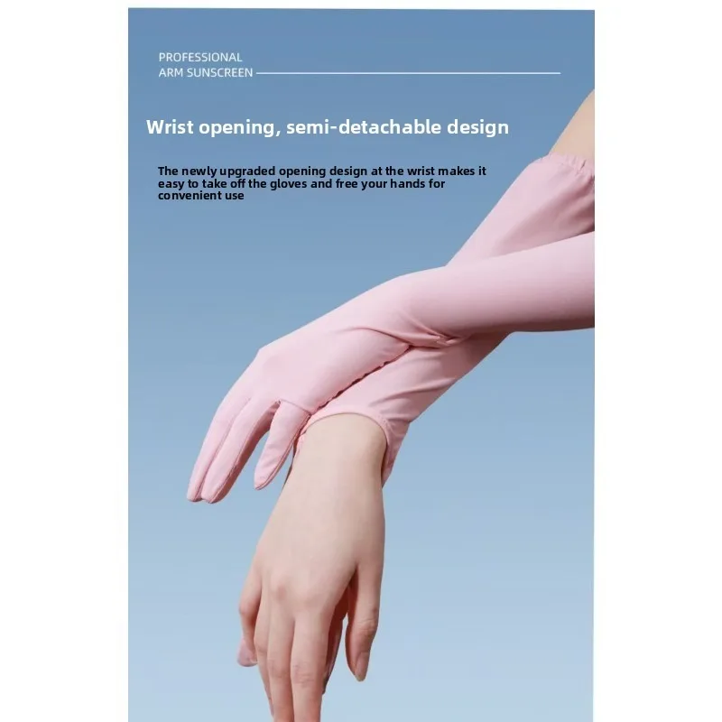 Mangas anti-UV refrescantes nailon seda hielo para outdoor verano - imagen 2