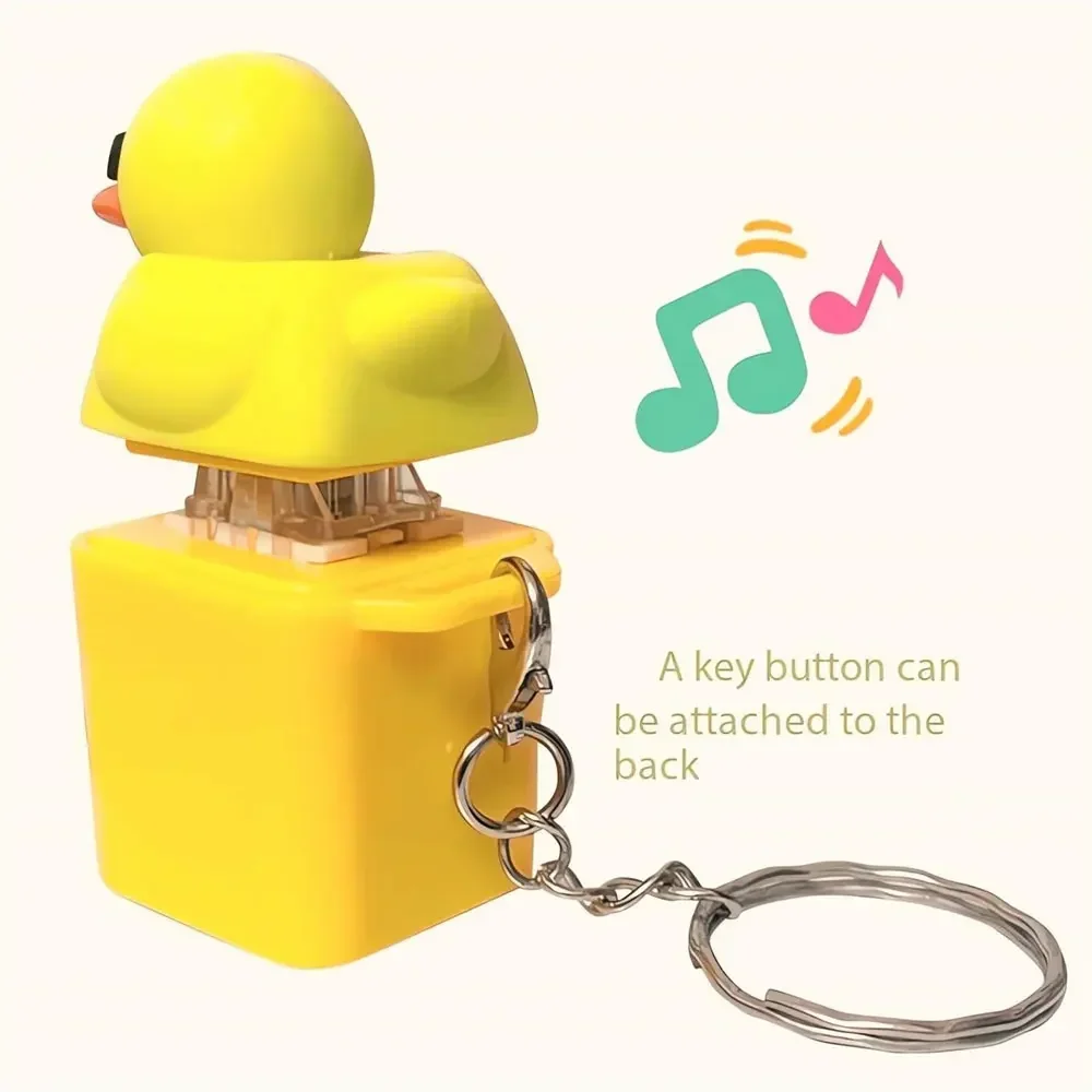Teclas de teclado antiestrés con pato chillón clicker para adultos