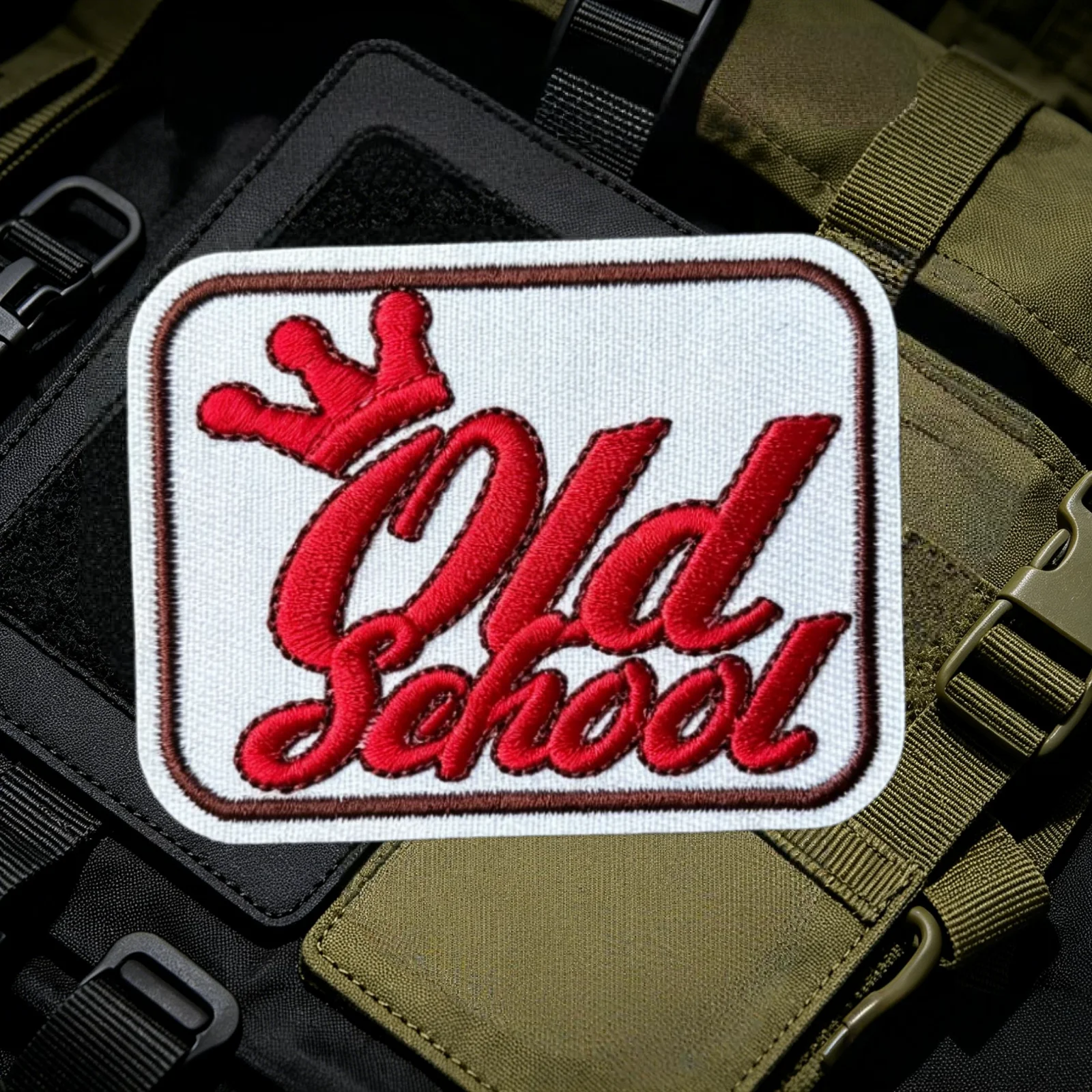 Parches bordados tácticos retro para chalecos y mochilas - imagen 5