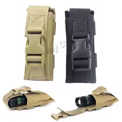 Funda táctica MOLLE para cargador 9mm, cuchillo y linterna