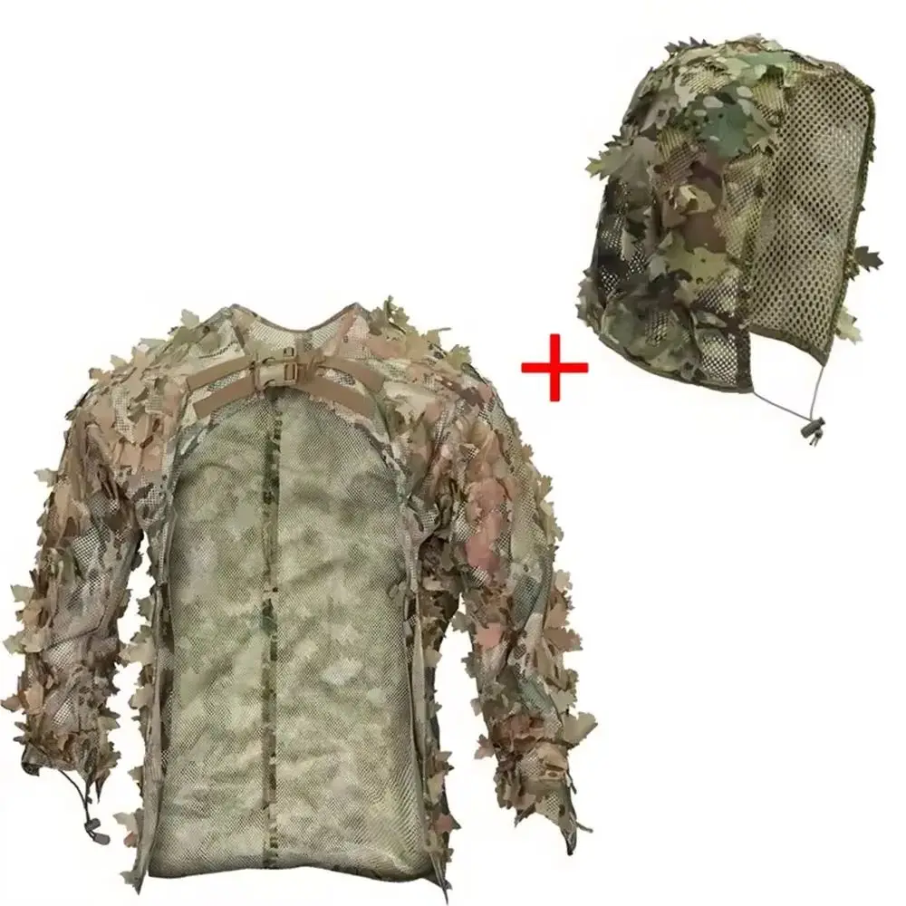 Traje ghillie transpirable de malla para caza y outdoor - imagen 2