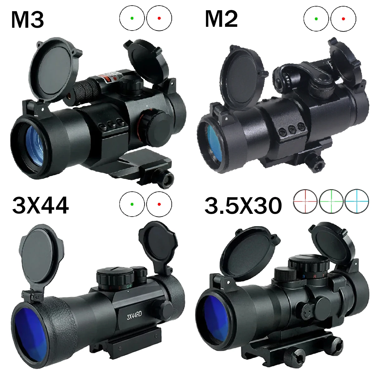 Mira red dot reflex compacta para riel Picatinny - imagen 2